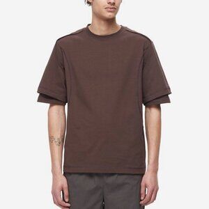 AFFXWRKS Dual-Sleeve Tshirt short sleeve mens Brown (xlarge) streetwear edgy